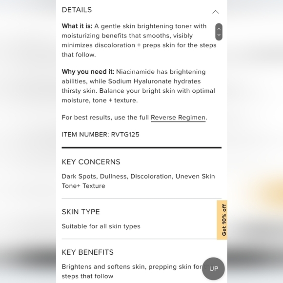 NIB RODAN + FIELDS Reverse Intensive Brightening Toner - Picture 4 of 6